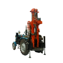200m pneumatic tractor mounted water well drilling rig machine price